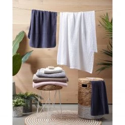 Twentyfour Paniers à linge Mast (lot de 2) - Feuille de plante - Naturel / Blanc -Rangements Soldes 1000333470 220217 022 MOOD DETAILS P000000001000333470 mood