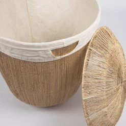 Twentyfour Paniers à linge Estibalis (2 éléments) - Jute - Naturel -Rangements Soldes 1000333529 220217 030 DETAILS P000000001000333529