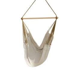 FLHF Fauteuil suspendu Malero - Coton / Polyester - Beige / Caramel