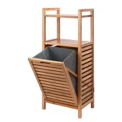 Butlers Étagère avec panier à linge BIG BAMBOO - Bambou / MDF - Naturel -Rangements Soldes 1000337919 220301 030 DETAILS P000000001000337919