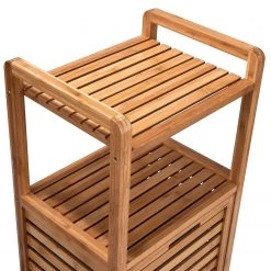 Butlers Étagère avec panier à linge BIG BAMBOO - Bambou / MDF - Naturel -Rangements Soldes 1000337919 220301 070 DETAILS P000000001000337919