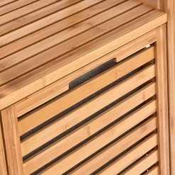 Butlers Étagère avec panier à linge BIG BAMBOO - Bambou / MDF - Naturel -Rangements Soldes 1000337919 220301 071 DETAILS P000000001000337919