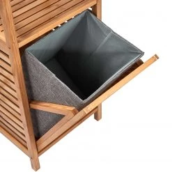 Butlers Étagère avec panier à linge BIG BAMBOO - Bambou / MDF - Naturel -Rangements Soldes 1000337919 220301 072 DETAILS P000000001000337919