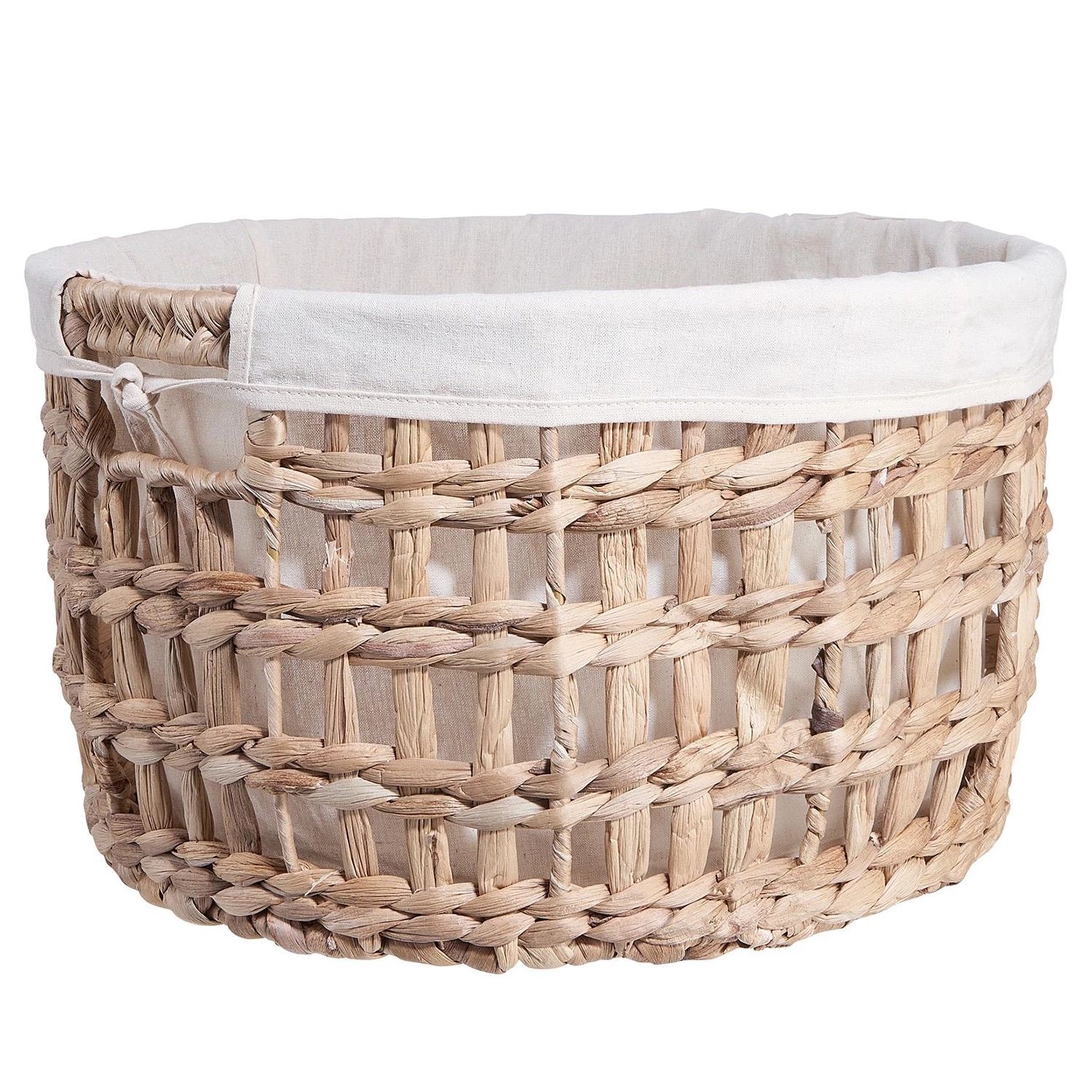 Butlers Panier à linge HONEY COMB - Coton / Fer / Jacinthe d’eau - Naturel / Crème - Diamètre : 33 cm 3 Butlers Panier à linge HONEY COMB - Coton / Fer / Jacinthe d’eau - Naturel / Crème - Diamètre : 33 cm