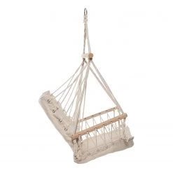 Butlers Fauteuil suspendu BABOON - Platane / Tissu mélangé - Beige -Rangements Soldes 1000339701 220315 031 DETAILS P000000001000339701