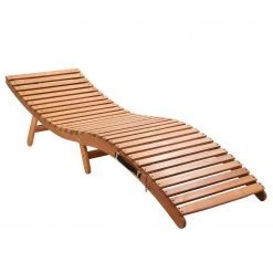Butlers Chaise longue SUN WAVER - Partiellement en acacia massif - Marron -Rangements Soldes 1000341333 220317 031 DETAILS P000000001000341333