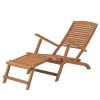 Butlers Chaise longue WEEKENDER - Partiellement en acacia massif / Acier - Marron