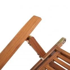 Butlers Chaise longue WEEKENDER - Partiellement en acacia massif / Acier - Marron -Rangements Soldes 1000341396 220317 036 DETAILS P000000001000341396