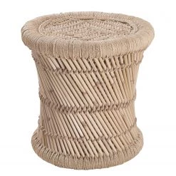 Butlers Repose-pieds ETHNO LODGE - Bambou / Jute - Naturel