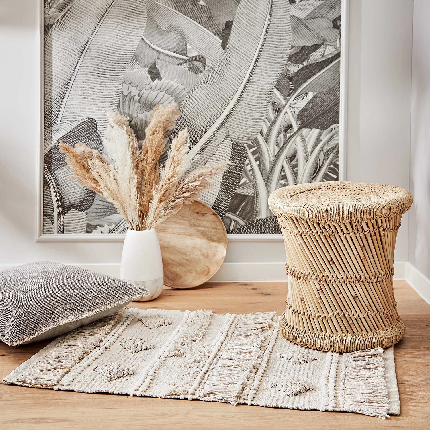 Butlers Repose-pieds ETHNO LODGE - Bambou / Jute - Naturel 4 Butlers Repose-pieds ETHNO LODGE - Bambou / Jute - Naturel – Image 2