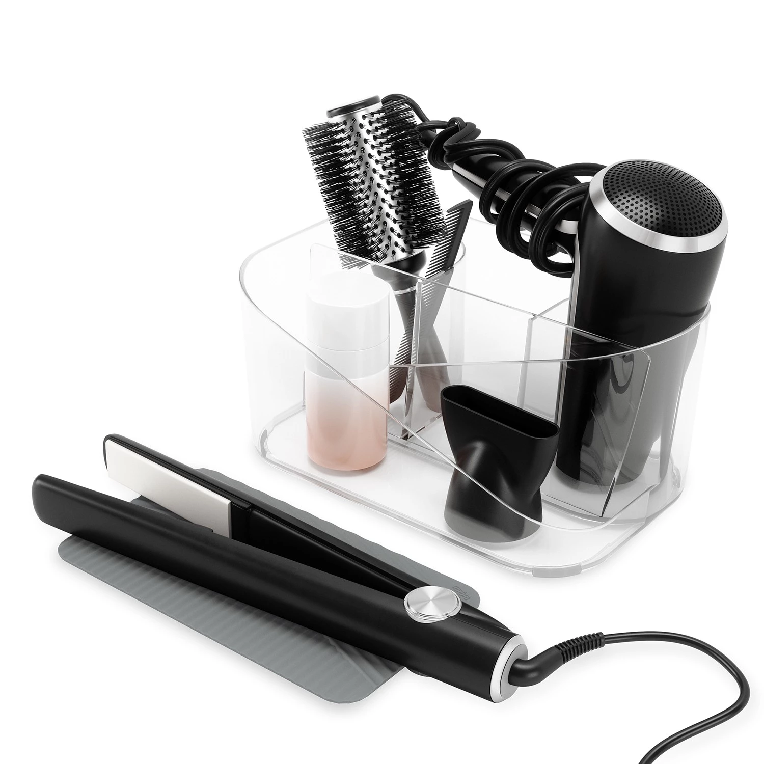 Umbra Organiseur SDB Glam - Polypropylène / Silicone - Transparent 6 Umbra Organiseur SDB Glam - Polypropylène / Silicone - Transparent – Image 4