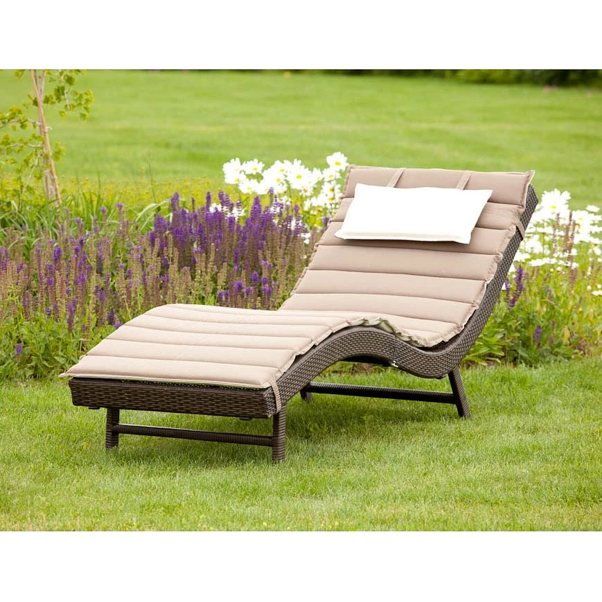 Merxx Chaise longue Piacenza - Polyrotin marron 6 Merxx Chaise longue Piacenza - Polyrotin marron – Image 4