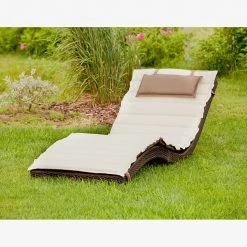 Merxx Chaise longue Piacenza - Polyrotin marron 11 Merxx Chaise longue Piacenza - Polyrotin marron -Rangements Soldes gartenliege piacenza polyrattan braun 3741168