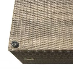 Jardi Chaise longue Villebon II - Tissu / Polyrotin - Anthracite / Marron -Rangements Soldes gartenliege villebon webstoff polyrattan anthrazit braun 5161244