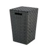 Flechtwaren Müller Corbeille à Â  vêtements Nanda - Noir -Rangements Soldes waeschekorb nanda schwarz 268566
