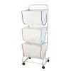 WENKO Panier à linge Escala - Blanc -Rangements Soldes waeschesammler escala weiss 2956401