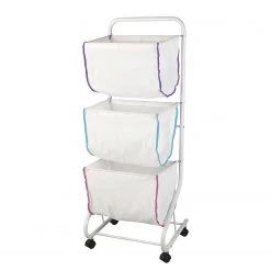 WENKO Panier à linge Escala - Blanc