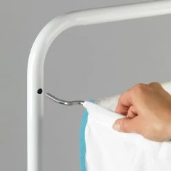 WENKO Panier à linge Escala - Blanc -Rangements Soldes waeschesammler escala weiss 2956413