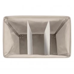 WENKO Sac à linge Trivo - Noisette -Rangements Soldes waeschesammler trivo kunstfaser hellgrau 4837192